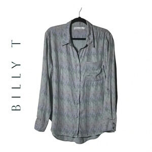 2004. BILLY T‎ TIE DYE BUTTON DOWN TOP LONG SLEEVE BUTTONED CUFFS SIZE MEDIUM